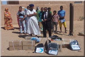 Don de la Fondation SNIM à Choum à des Etablissements scolaires