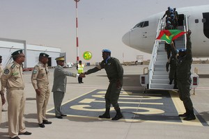 Retour de Centrafrique de la 4ème unité de la gendarmerie nationale 