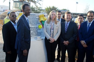 Pose de la 1ère pierre du Centre de Formation interactive en matière de pétrole et de gaz