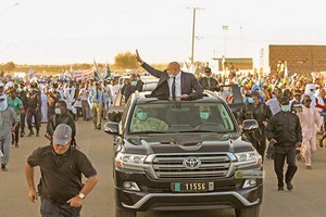 Le président Ghazouani est arrivé à Kaédi pour inaugurer des projets de développement dans le Gorgol