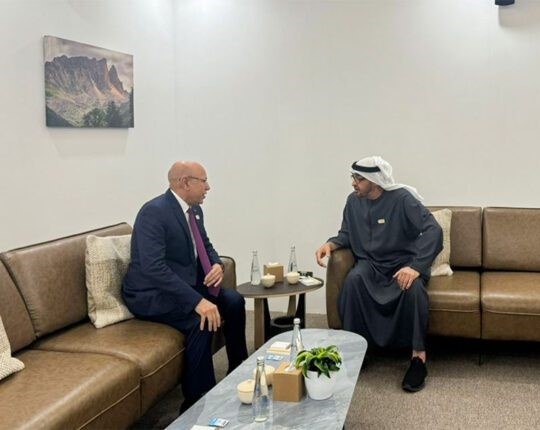 Le Président de la République, président de l’UA, rencontre le président des Émirats arabes unis