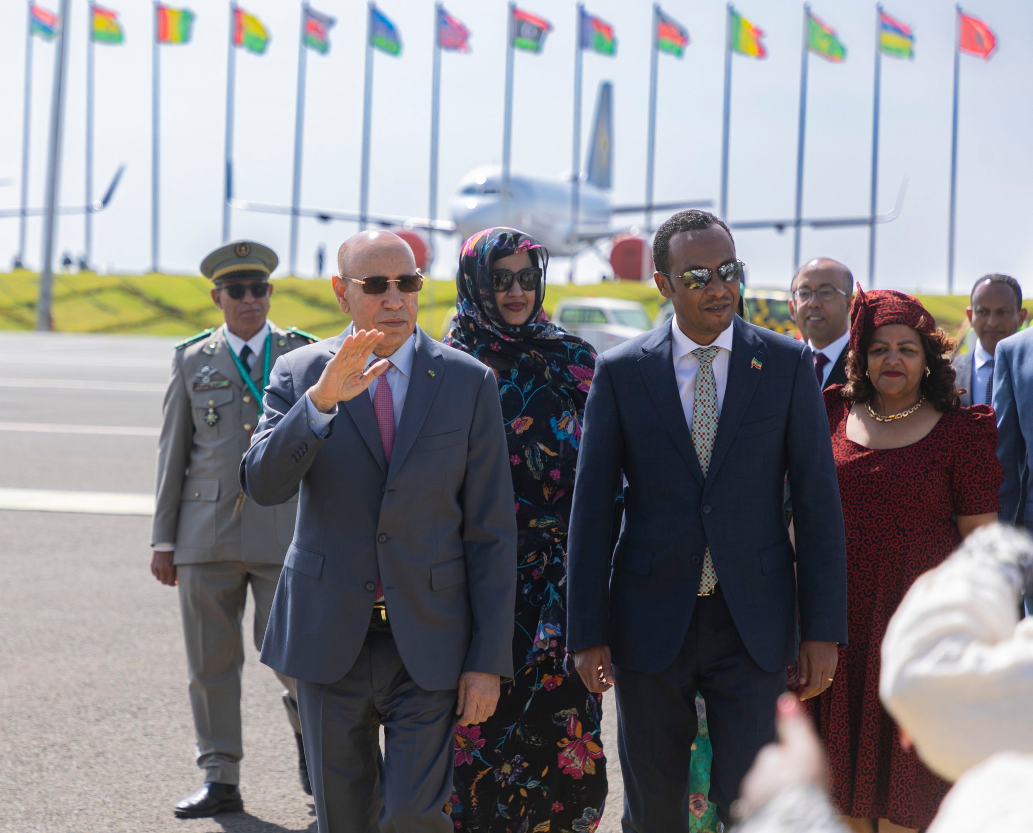 Arrivée de Ghazouani à Addis-Abeba pour prendre part au 38e sommet de l'UA - [Photo/---REPORTAGE]