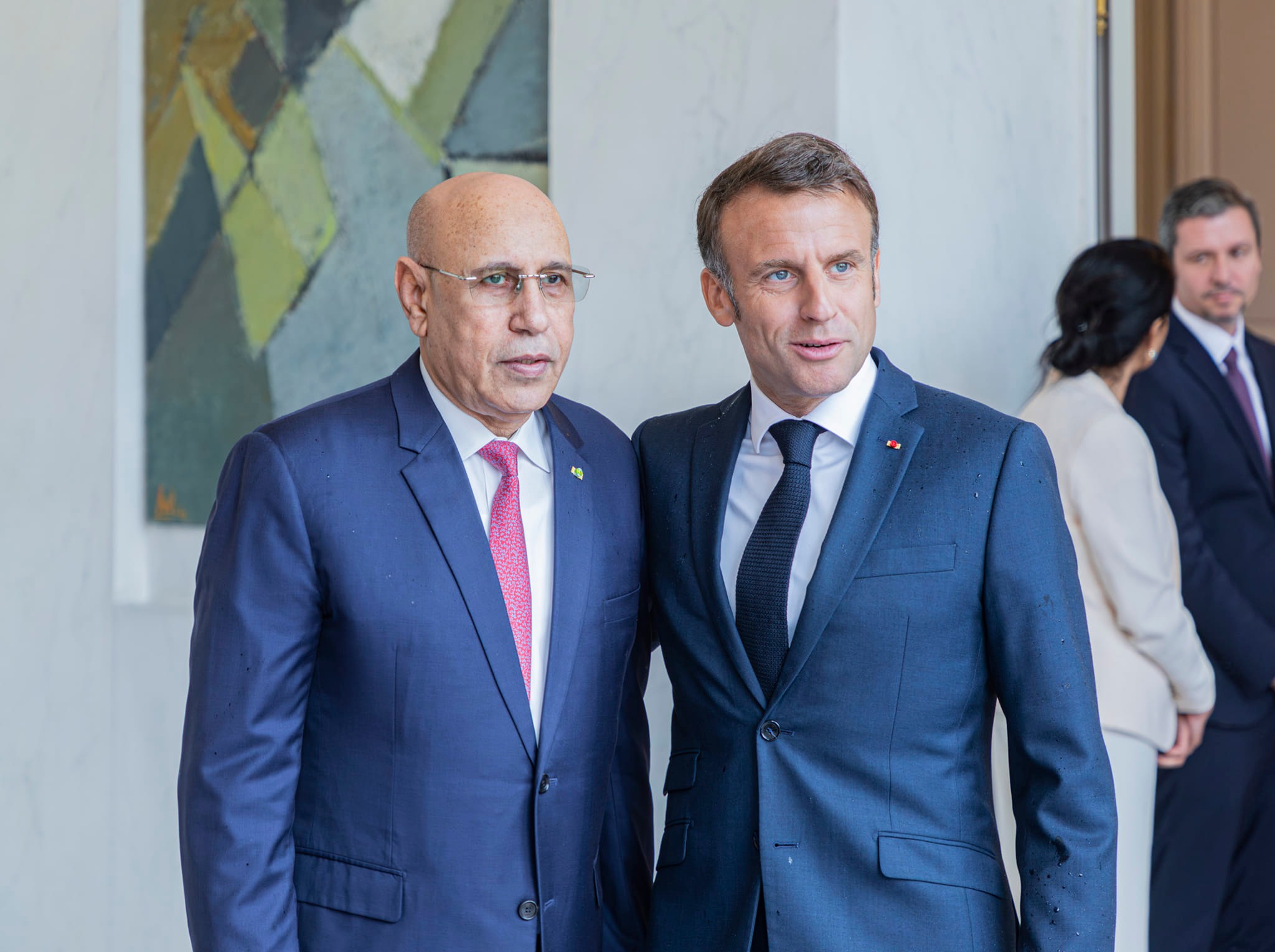 Ghazouani félicité par le président Macron qui promet une coopération pour la lutte contre le terrorisme 