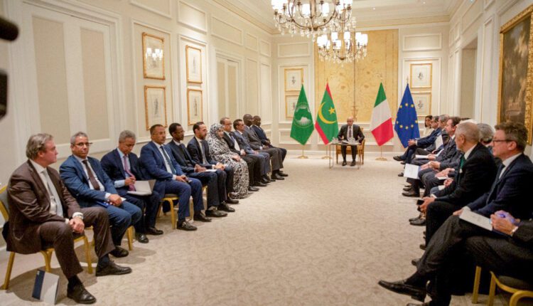 Italie : séance de travail entre acteurs économiques mauritaniens et italiens en présence de Ghazouani