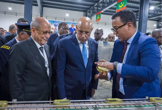 Le Président de la République inaugure des infrastructures de stockage et de conservation du poisson à Nouadhibou
