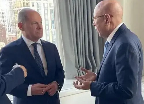 Le président mauritanien a rencontré le chancelier allemand à New York