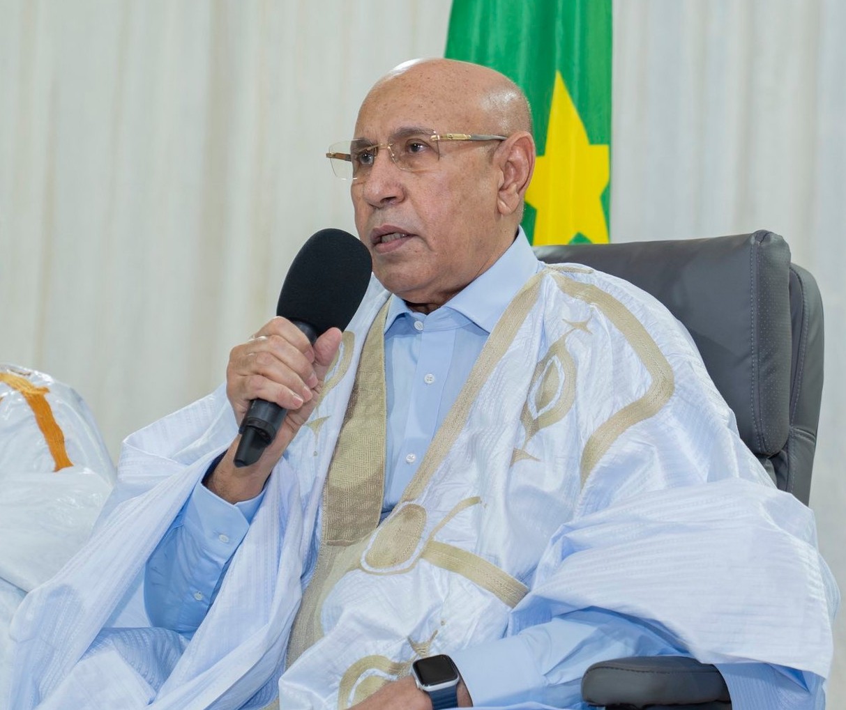 Le Président de la République devant les cadres de Monguel : Lors de ma visite au Gorgol et au Hodh Charghi,...