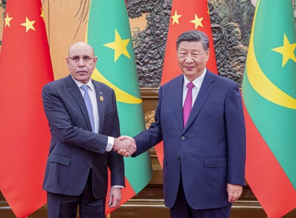 Le président Ghazouani rencontre son homologue chinois, à la veille de l’ouverture du Forum Chine-Afrique