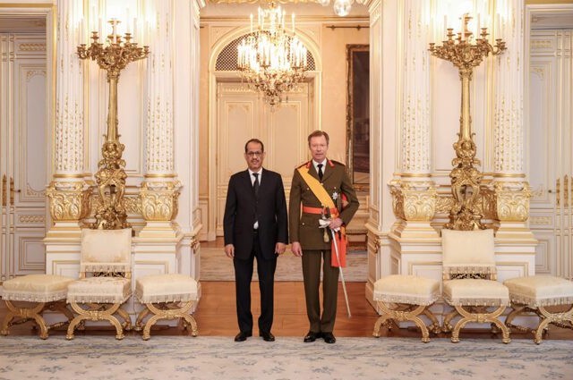 L’ambassadeur de Mauritanie au Grand-Duché du Luxembourg présente ses lettres de créance