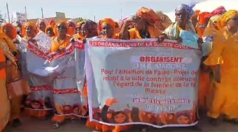 Une marche pacifique pour l’adoption de la loi Karama par les organisations de la société civile mauritanienne