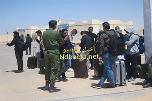 Nouadhibou: Ouverture des frontières pour laisser passer 134 étudiants mauritaniens venant des universités marocaines (photos)