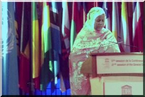 Discours de la ministre de la Culture, de la jeunesse et des sports, Mme Lalla Mint Chrif, à l’Unesco...