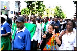 La diaspora manifeste dans la capitale française