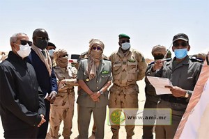 Les ministres de la Défense et de l'intérieur visitent la ceinture de sécurité de la ville Nouakchott 