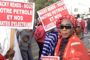 Manif en Mauritanie : Des Sénégalais réclament un 2nd tour du scrutin présidentiel