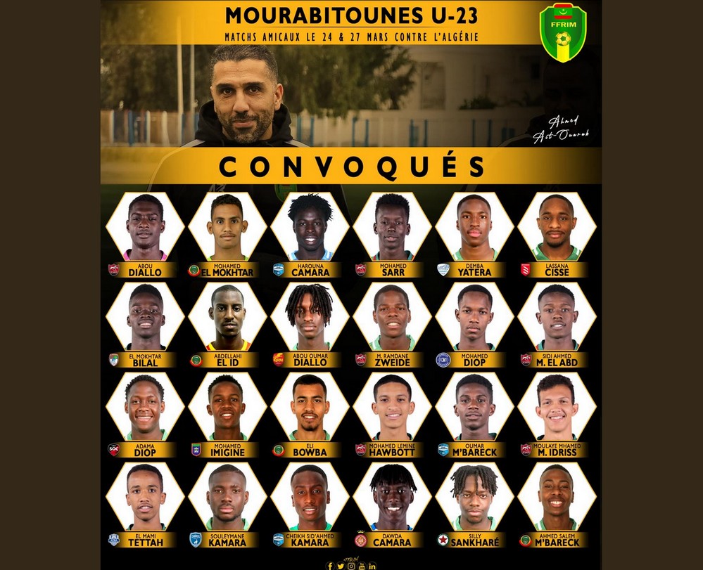 Mourabitoune U23: 24 joueurs convoqués 