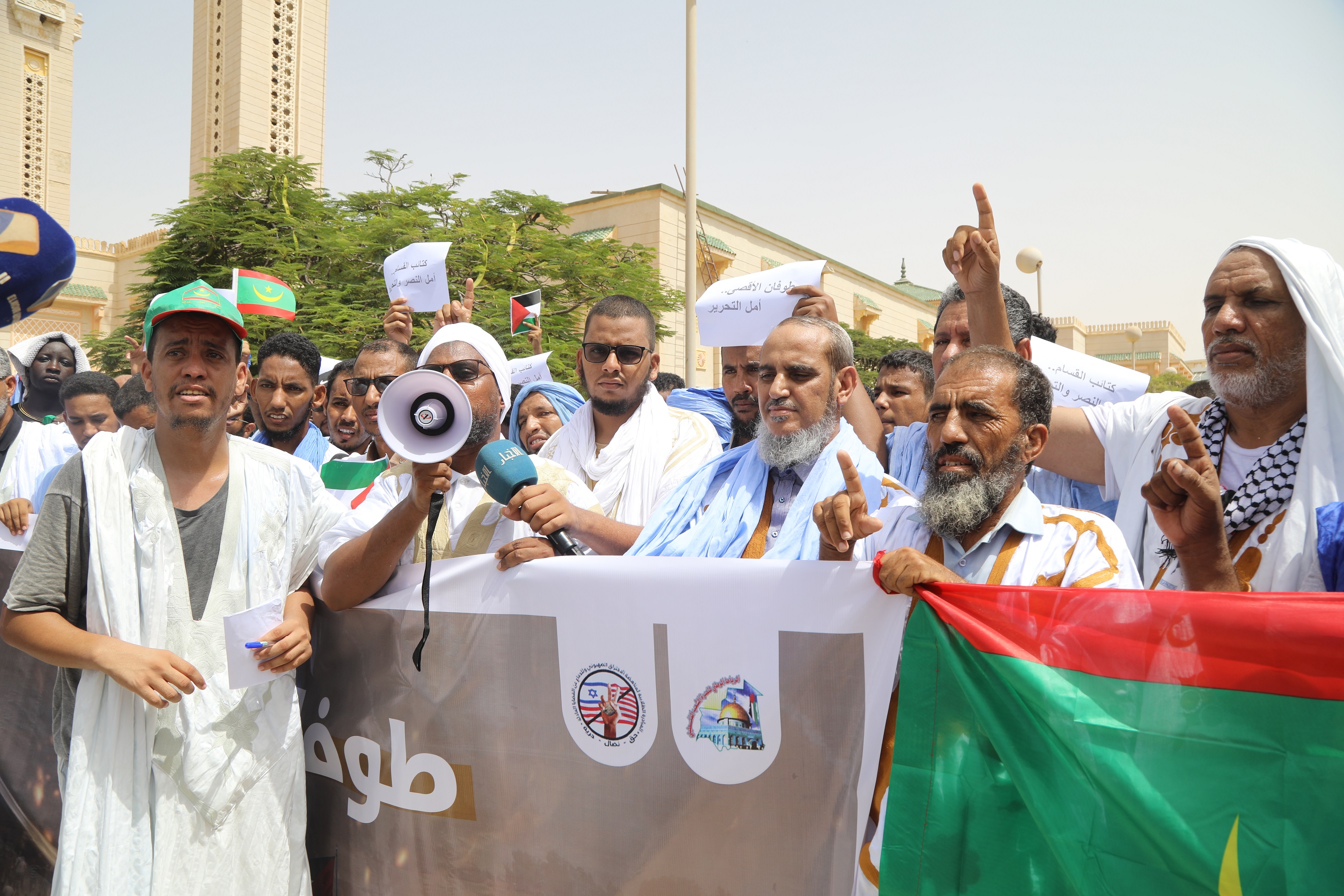 Les partis politiques mauritaniens organisent un meeting pour le soutien des palestiniens 