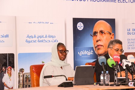 Conférence de presse des porte-paroles du candidat Mohamed Ould Cheikh El Ghazouani [Photo/Reportage]