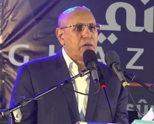 Le candidat Mohamed Ould Cheikh El-Ghazwani préside une soirée électorale des jeunes qui le soutiennent