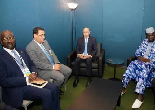 Le président Ghazouani s’entretient avec le président de la transition guinéenne