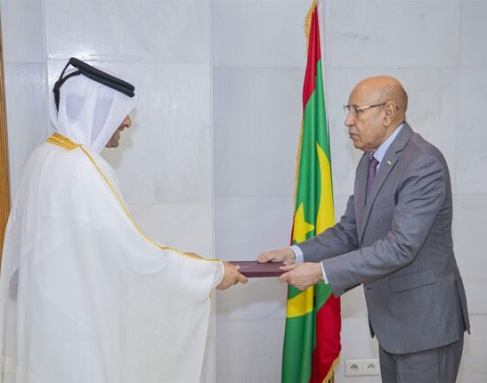 Le Président de la République reçoit les lettres de créance du nouvel ambassadeur du Qatar