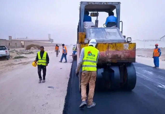Travaux de réhabilitation du réseau routier en Adrar