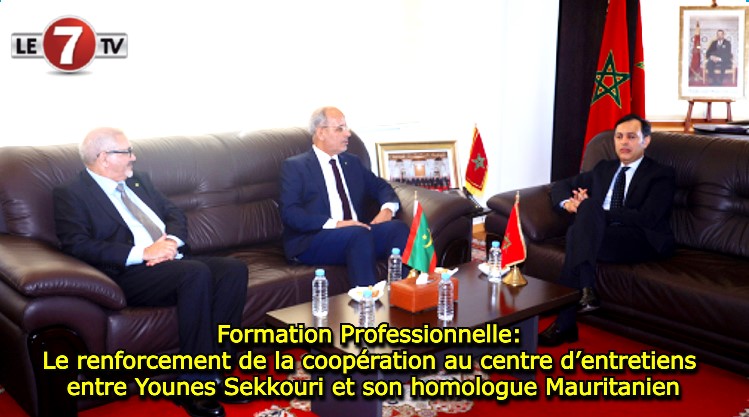 Formation Professionnelle: Le renforcement de la coopération au centre d’entretiens entre Younes Sekkouri et son homologue Mauritanien