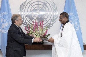 L’ambassadeur délégué permanent de la Mauritanie auprès de l’ONU présente ses lettres de créances