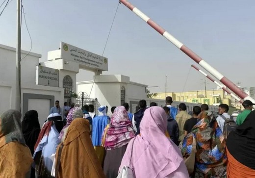 Sit-in des étudiants mauritaniens devant le ministère de l’enseignement supérieur et de la recherche scientifique 