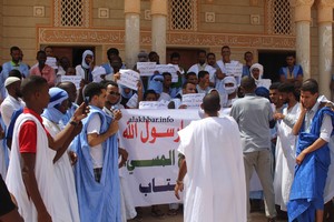 Protestation contre Ould M’Khaïtir