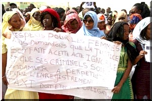 Manifestation contre les violences envers les femmes en Mauritanie