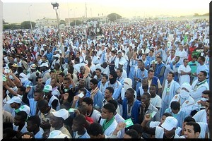 Nouakchott-Election: Des milliers de personnes assistent au meeting du Tawassoul