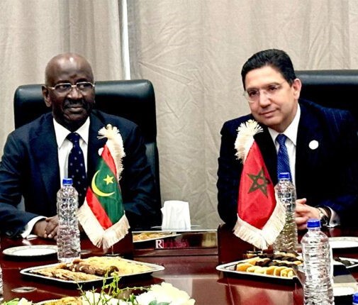 M. Bourita s’entretient à Banjul avec son homologue mauritanien