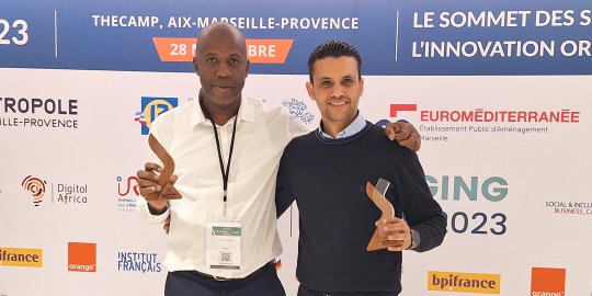 Le Mauritanien Oumar Wéllé et le Tunisien Yassine Khelifi, lauréats du concours Med’Innovant Africa 2023