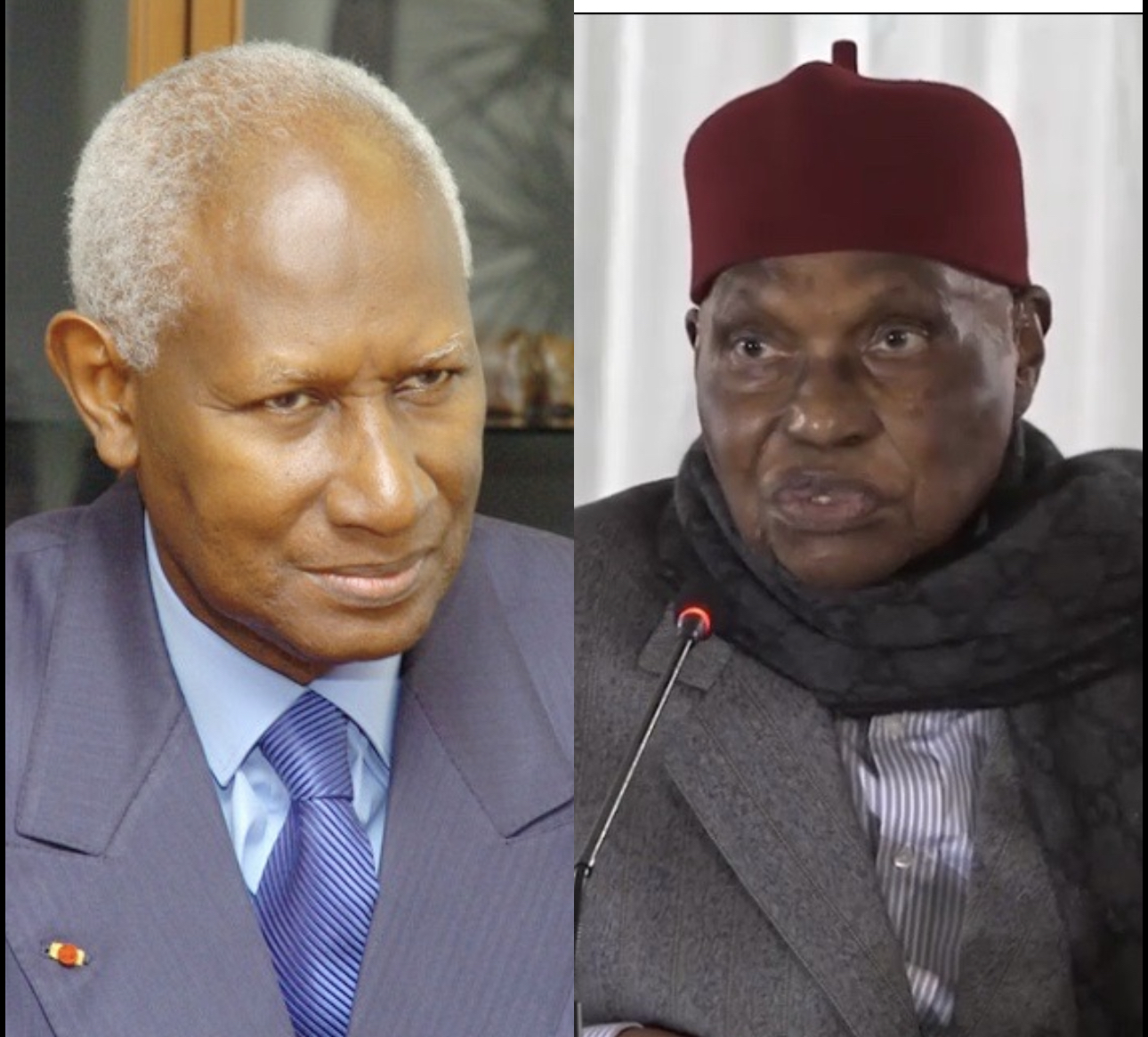Sénégal : les deux anciens présidents Abdou Diouf et Abdoulaye Wade appellent à l'apaisement