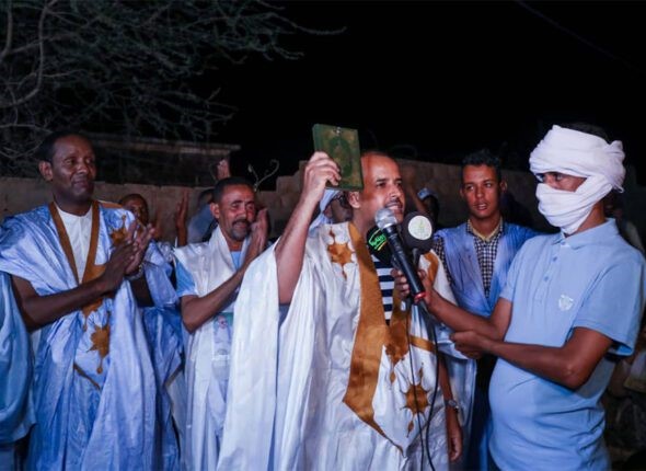 Présidentielle 2024 : le candidat Mohamed Lemine El Mourtaji El wafi préside un meeting électoral à Aïoun