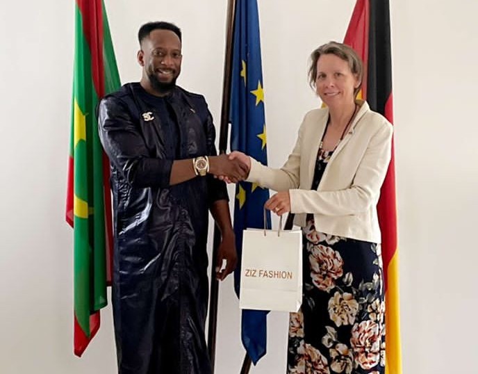 Ziz Fashion a été reçu par l’Ambassadrice de la République Fèdèrale d’Allemagne en Mauritanie